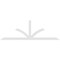 Ekena Millwork Richland Architectural Grade PVC Gable Bracket, 108"W x 36"H x 2"D x 4"F, 8/12 Pitch GBP108X36X0204RIC00 - alternate 5